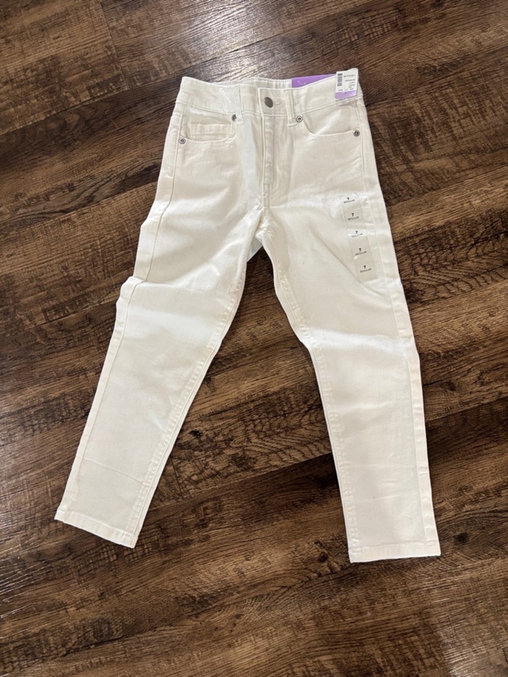 Straight Leg Kids Jeans - Off-White Denim